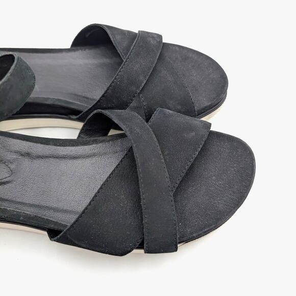 Eileen Fisher Sally Wedge Sporty Sandals Woman's Black Size US11 EU41.5 - Picture 11 of 12